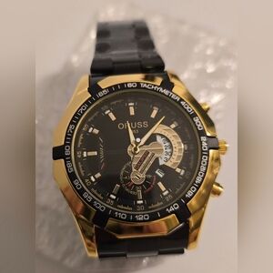 Oruss Men's Watch w Date/Time/Tachymeter, Water Resistance - New
